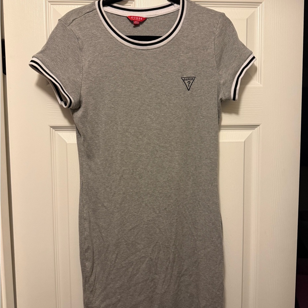 Guess Heather Gray Crew Neck dress